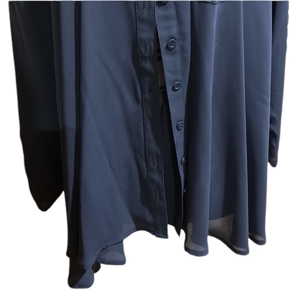 Style & Co Navy Blue Blouse - Picture 4 of 7